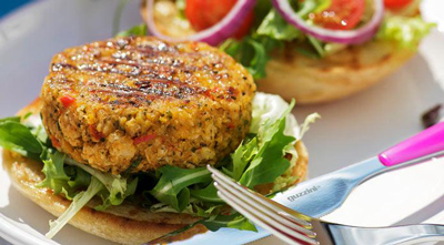 Grilled Chickpea Burgers